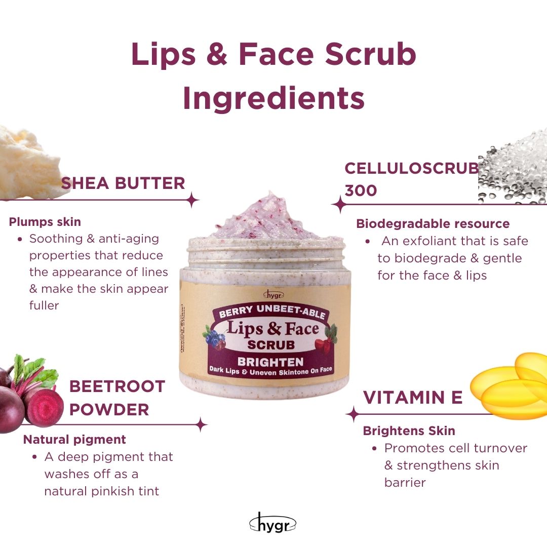 Berry Unbeetable Lips & Face Scrub