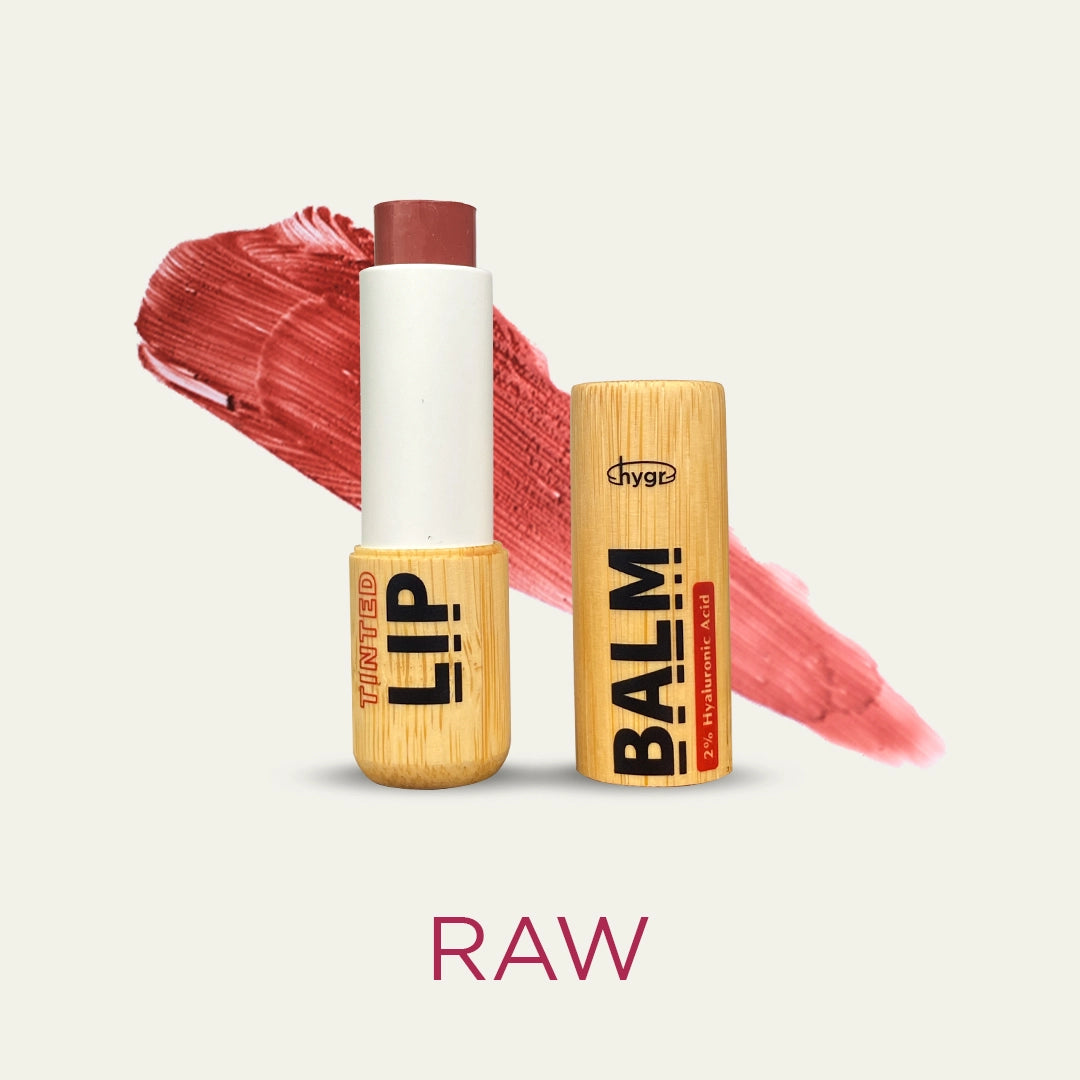 [ALL] Bamboo Refillable Natural Tinted Lip Balm + 2 % Hyaluronic Acid