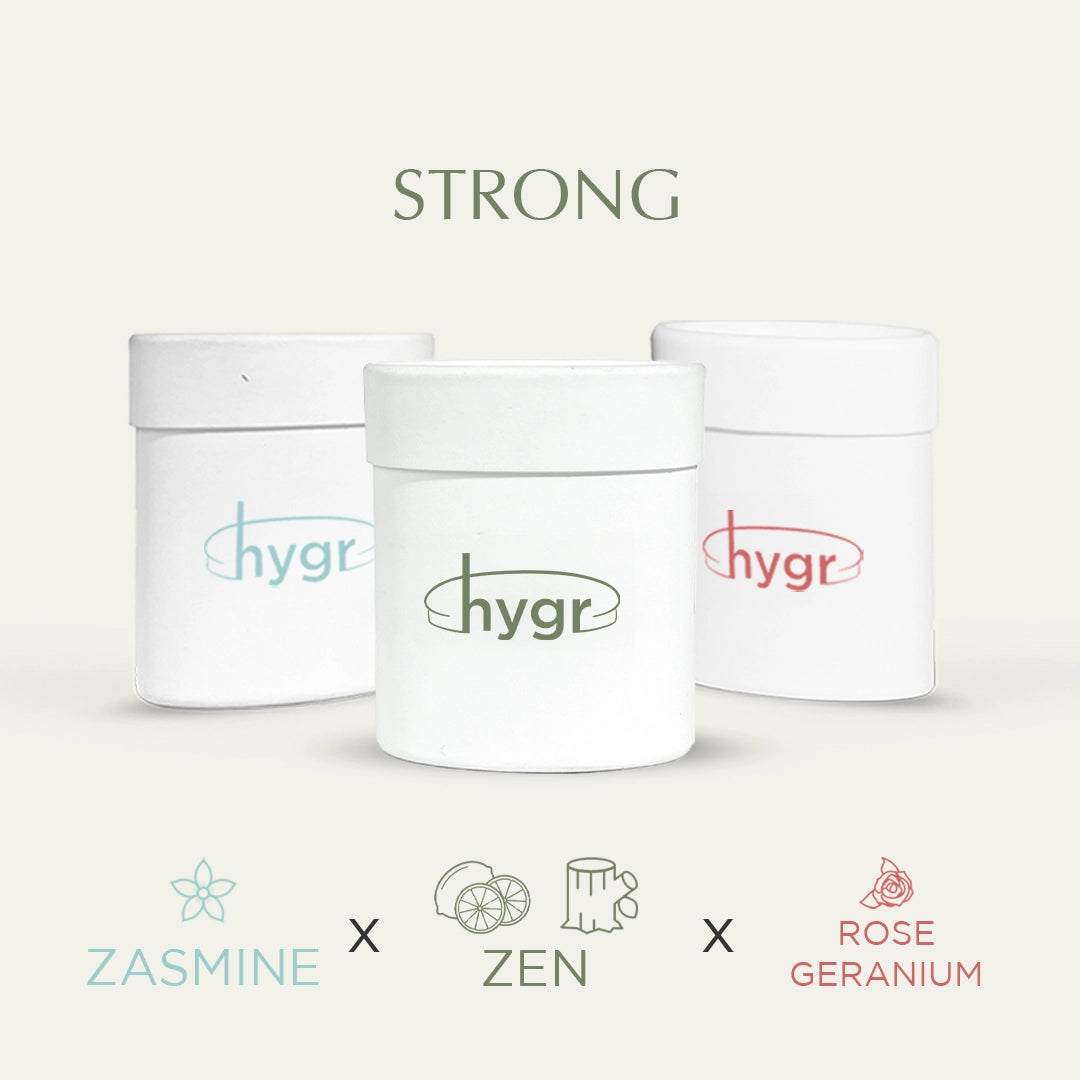 3x Natural Refillable Deodorant HYGR Bundle