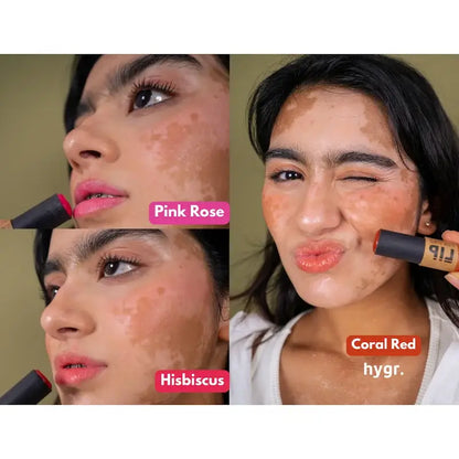 [Hibiscus] Natural Tinted Lip Balm + 2 % Hyaluronic Acid