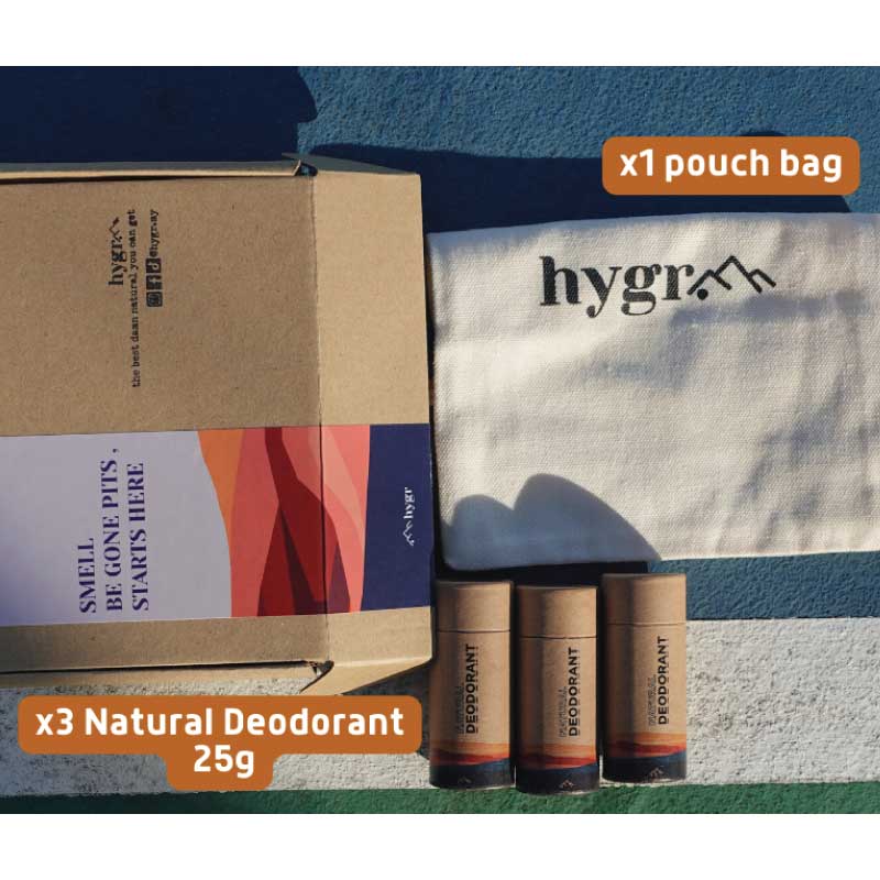 3x Natural Deodorants Bundle